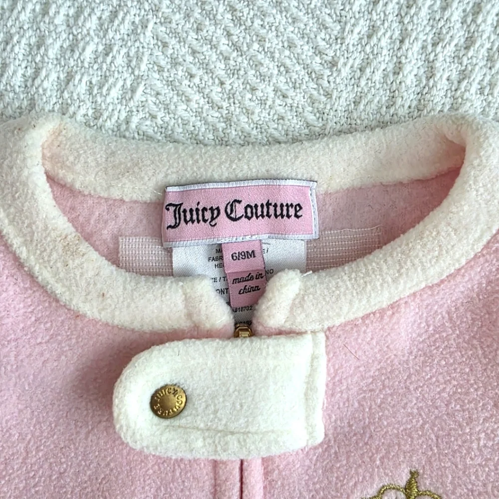 Juicy Couture Embroidered Logo Onesie 6-9M